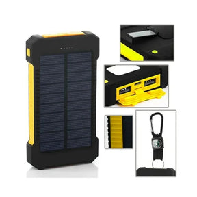 PowerBank Solar para Acampamento ao Ar Livre com Bússola e Lanterna